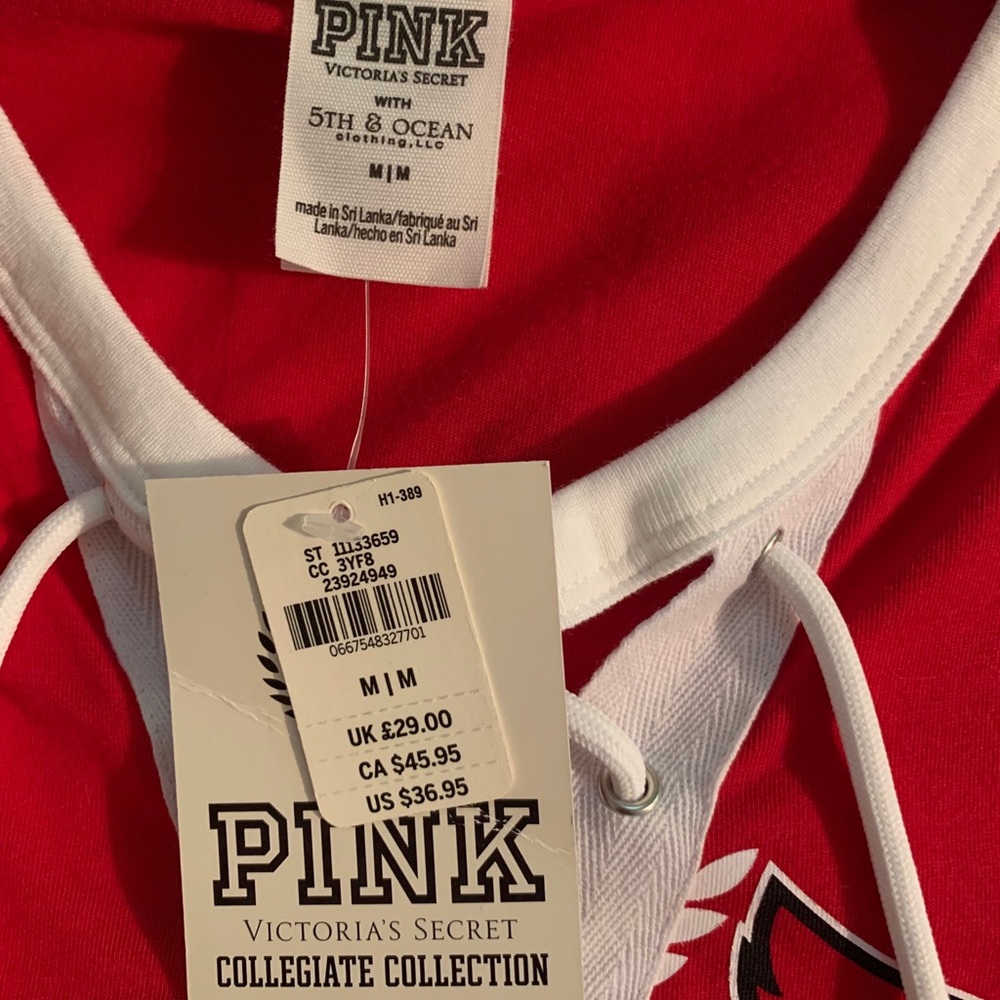 PINK Louisville Cardinal Top
